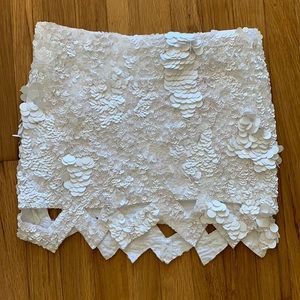 Aje x Revolve Catara Sequin Cut Out Mini Skirt 8/S